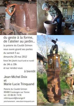 Grès Puisaye : Porte ouverte chez Jean-Michel Doix et Marie-Lucie Trinquant